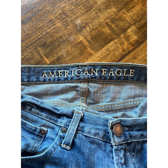 American Eagle Outfitters Original Straight Medium Wash 34 X 34 Men's Jeans - Picture 6 of 10